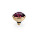 QUDO Bottone Top 10 mm - Gold cristallo ametista