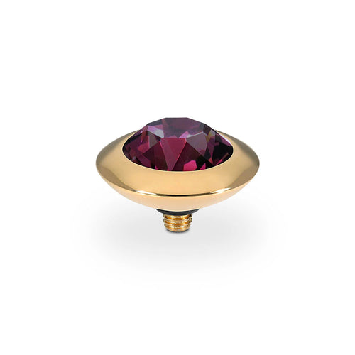 QUDO Tondo Top 13 mm - Gold ametista