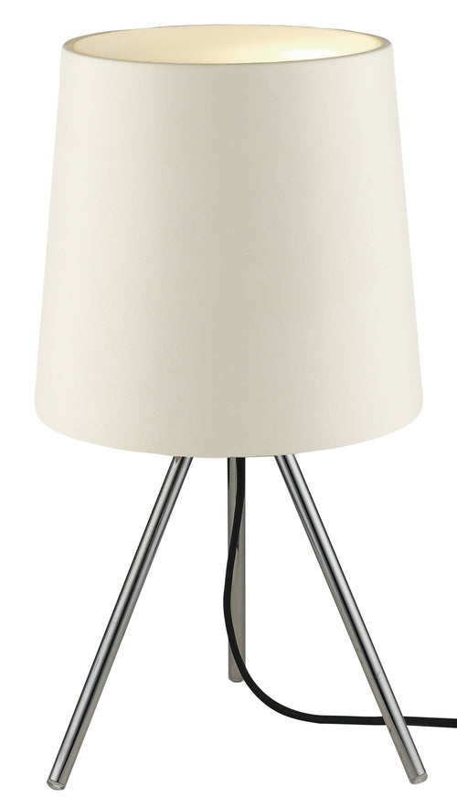 Lume Treppiedi Alluminio Bianco Diffusore Acrilico Lampada da Tavolo Moderno E14