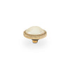 QUDO Fabero flat Top 10 mm - Gold cream pearl