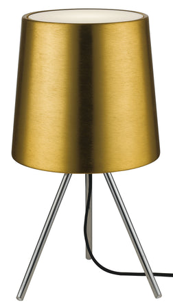Lume Diffusore Acrilico Alluminio Oro Lampada da Tavolo Moderna E14