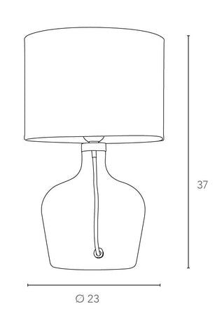 Lume Argento Moderno Fusto Alluminio Diffusore Vetro Lampada da Tavolo G9