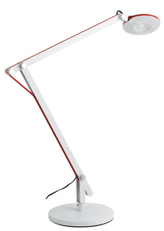 Lume per Lettura Bianco Rosso Plastica Metallo Lampada Scrivania Led 6 watt Luce Naturale
