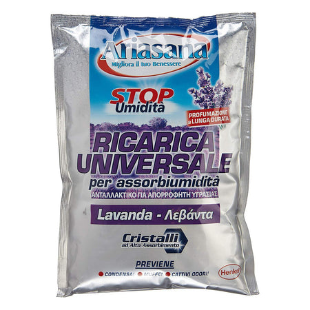 RICARICA ARIASANA ASSORBIUMIDITA' SALI ASSORBIUMIDITA' DEUMIDIFICATORE LAVANDA HENKEL