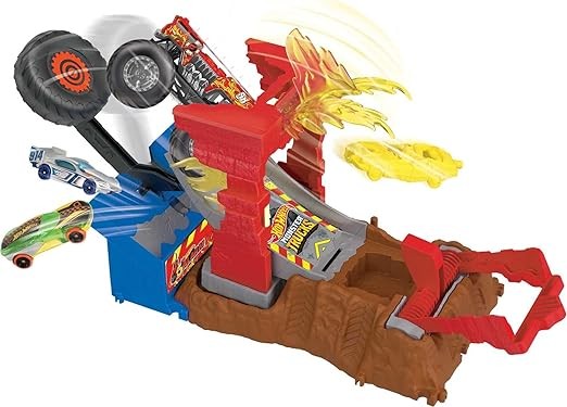 Hot Wheels Monster Trucks Arena degli Scontri Sfida Bersaglio Infuocato HNB90
