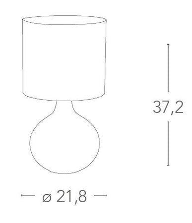 Abat jour Oro fusto Ceramica paralume Pvc Lampada da Tavolo Moderna E14