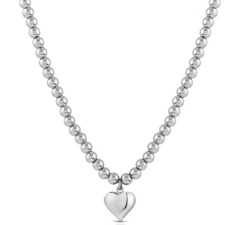 Ops Object - CHUNKY LOVE Collana con sfere e cuore pendente