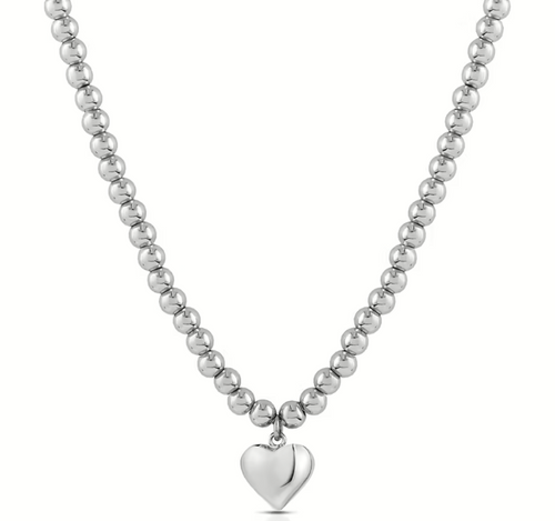 Ops Object - CHUNKY LOVE Collana con sfere e cuore pendente