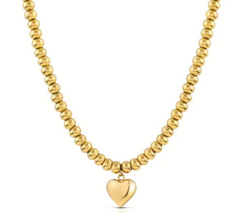 Ops Object - CHUNKY LOVE Collana con sfere e cuore pendente