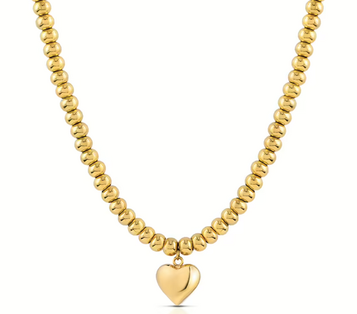 Ops Object - CHUNKY LOVE Collana con sfere e cuore pendente