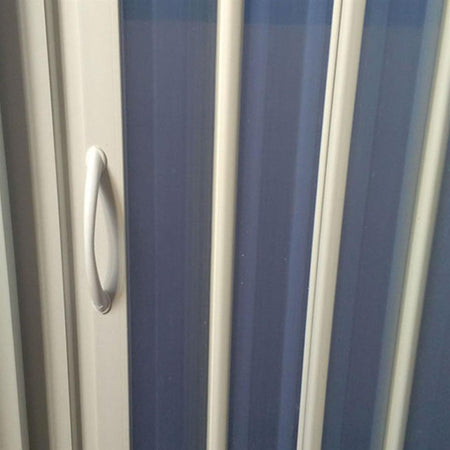 BOX DOCCIA ANGOLARE RICHIUDIBILE 80 X 80 BIANCO APERTURA A SOFFIETTO RIDUCIBILE SU MISURA