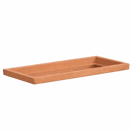 Sottovaso per Fioriera rettangolare in resina per piante e fiori Made in Italy da esterno