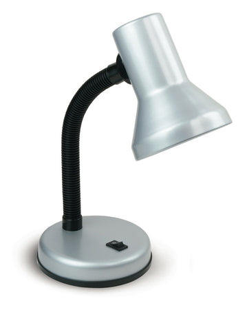 Lume per Lettura Argento Orientabile Plastica Metallo Lampada da Tavolo E27