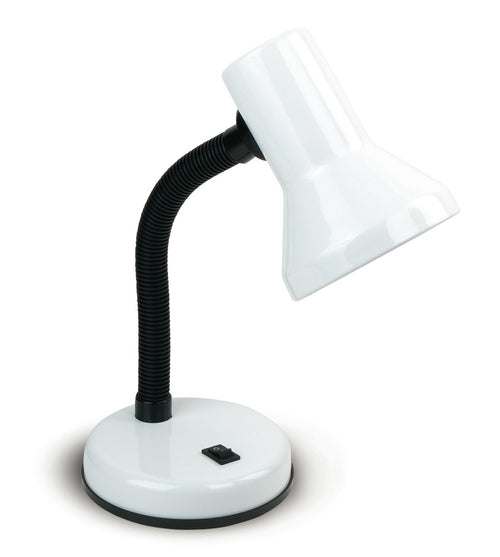 Lampada da Lettura Bianca Metallo Plastica struttura Orientabile Interno Moderno E27