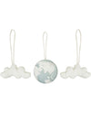 Set di 3 Sonagli per Palestrina - World Ball - 100% Cotone Organico GO Lorena Canals