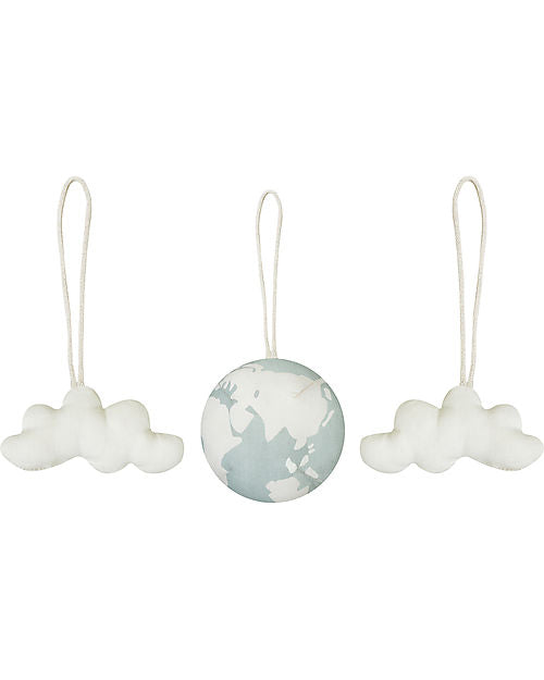 Set di 3 Sonagli per Palestrina - World Ball - 100% Cotone Organico GO Lorena Canals