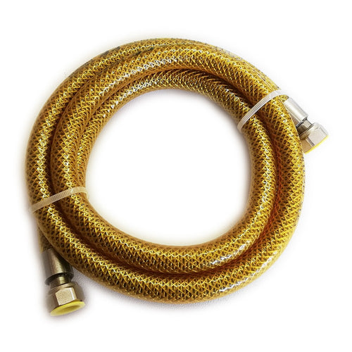 Tubo flessibile FF 1/2 lunghezza 200cm in acciaio inox laccio gas - gpl - metano cucina