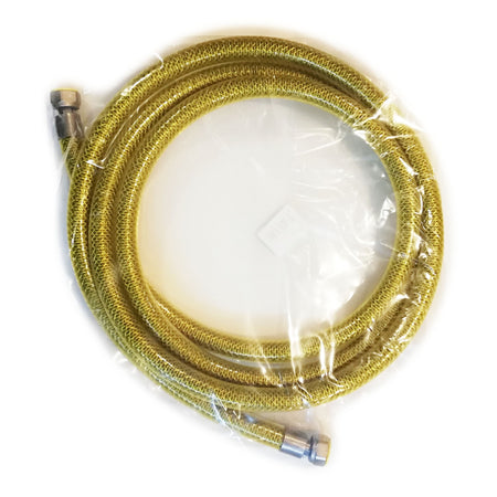 Tubo flessibile FF 1/2" lunghezza 300cm in acciaio inox laccio gas - gpl - metano cucina