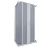 Box doccia 3 Lati Flex con fascia larga apertura centrale a soffietto riducibile Made in Italy