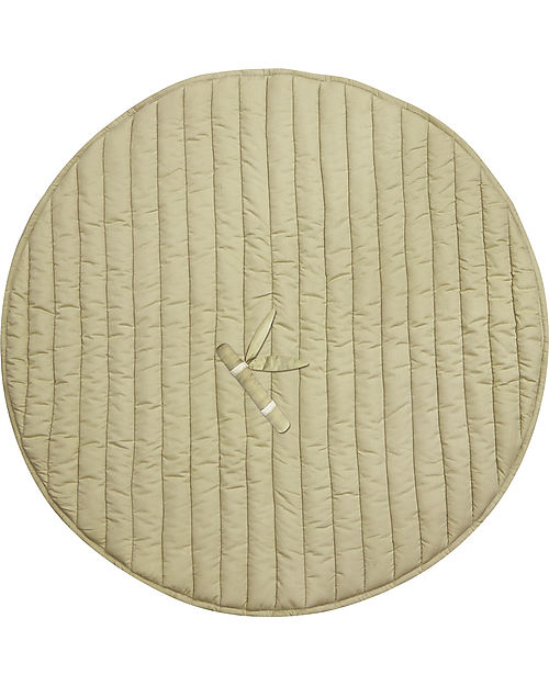 Tappeto Gioco Reversibile - Leaf - Verde Oliva - Cotone Organico GOTS Lorena Canals