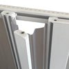 Box doccia angolare Flex con fascia larga apertura centrale a soffietto riducibile Made in Italy