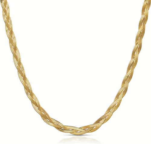 Ops Object - SILKY TWIST collana maglia piatta intrecciata