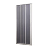 Box doccia per nicchia Flex con fascia larga apertura laterale a soffietto riducibile Made in Italy