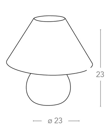 Lampada da tavolo con fusto in legno di pino 40 watt E14