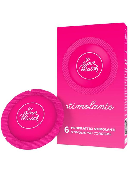 Love Match - Profilattici Stimolanti - 6pz