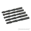 Punte trapano Jobber HSS-R in acciaio forgiato 4341 per metalli Silverline 5 pezzi