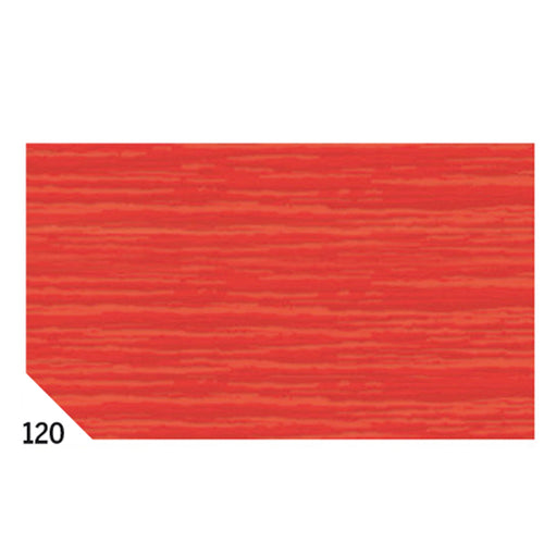 10Rt Carta Crespa Rosso 120 (50X250Cm 48Gr/M2 Rex Sadoch