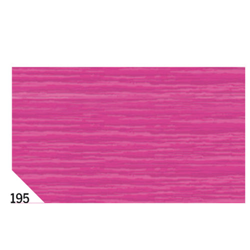 10Rt Carta Crespa Fucsia 195 (50X250Cm 48Gr/M2 Rex Sadoch