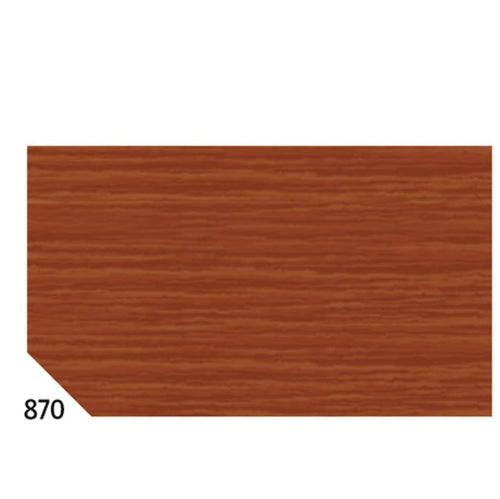 10Rt Carta Crespa Marrone 870 (50X250Cm 48Gr/M2 Rex Sadoch