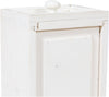Biscottini Mobile porta tv Country in legno massello di tiglio finitura bianca anticata L150xPR51xH56 cm. Made in Italy
