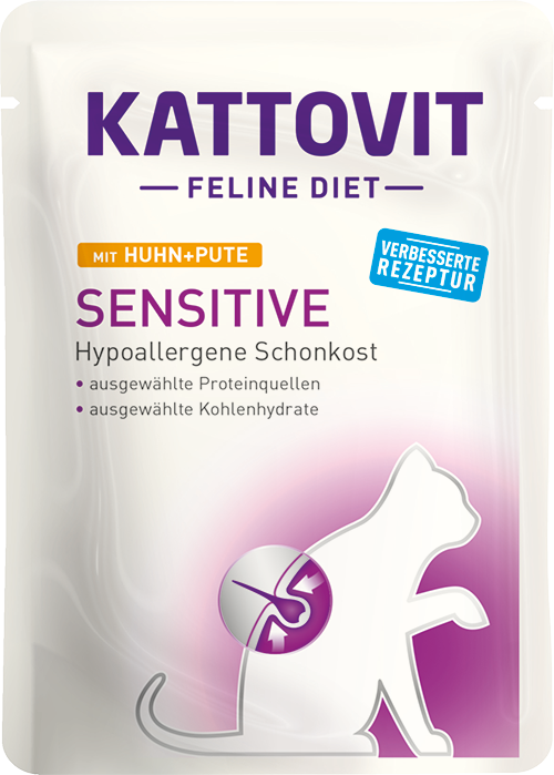 Kattovit Feline Diet Sensitive Pollo Tacchino 85gr
