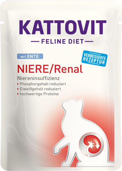 Kattovit Feline Diet Renal Anatra 85gr