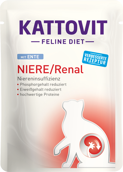Kattovit Feline Diet Renal Anatra 85gr
