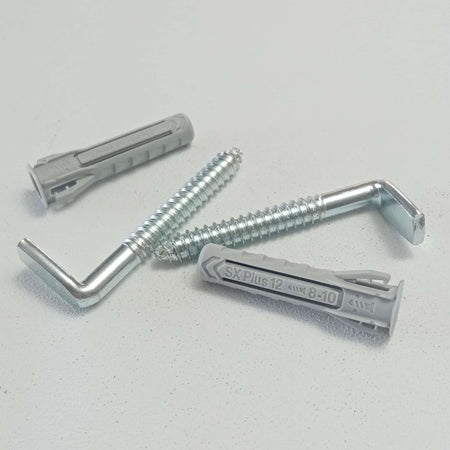 Viti e tasselli di fissaggio per cassetta wc e scaldabagno