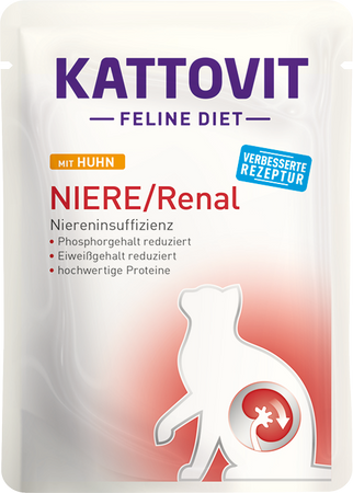 Kattovit Feline Diet Renal Pollo 85gr