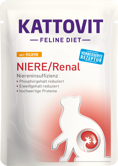 Kattovit Feline Diet Renal Pollo 85gr