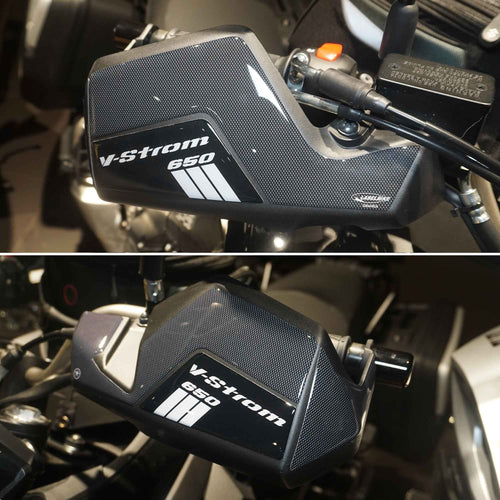 Adesivi 3D Protezioni Paramani moto compatibile con Suzuki V-Strom 650 2017-2022