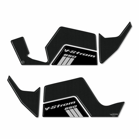Adesivi 3D Protezioni Paramani moto compatibile con Suzuki V-Strom 650 2017-2022