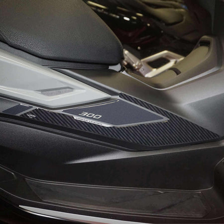 Adesivi resina 3D Protezioni laterali Boomerang compatibili con Honda Forza 300