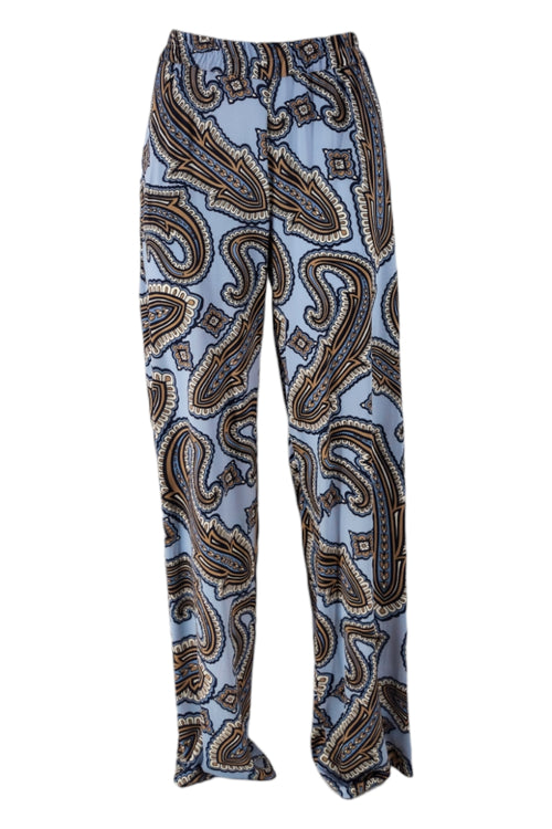 Camicetta Snob Pantaloni Lavanda/beige/blu da donna