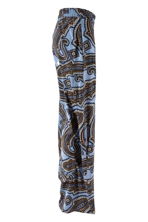 Camicetta Snob Pantaloni Lavanda/beige/blu da donna