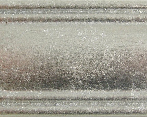 MOBILI 2G - Libreria classica legno shabby bianco argento 130X50x215