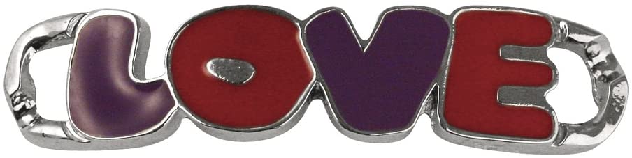 RAYHER - SHOE-CHARMS "LOVE" 49x10MM - CON CLIP 11MM