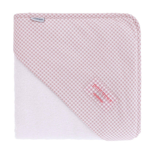 Accappatoio Neonato 100X100X1 Cm Vichy10 Rosa