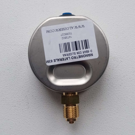 Manometro 0-6 bar a bagno di glicerina attacco laterale