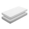 2 Lenzuolo Regolabile-Culla 60 60X120X17 Cm Vichy10 Grey